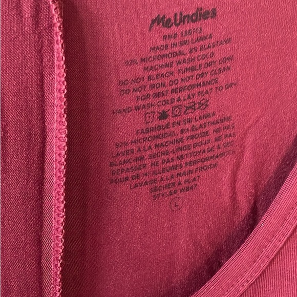 BNWOT MeUNdies red modal jumpsuit  Soft & comfy size small - Picture 2 of 4